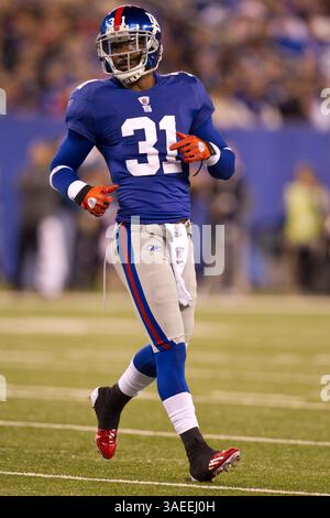 20. November 2011: New York Giants Cornerback Aaron Ross (31) im MetLife Stadium in East Rutherford, New Jersey. The Eagles Beat the Giants, 17.-10. (Bild: © Chris Szagola/Cal Sport Media/ZUMAPRESS.com) Stockfoto