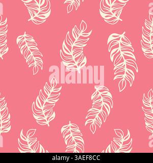 Vintage Dekoratives nahtloses Muster im klassischen Stil mit kleinen Blumen, ditsy. Helle Silhouetten von Blumen, zweifarbiges Ornament Shabby Chic Stock Vektor