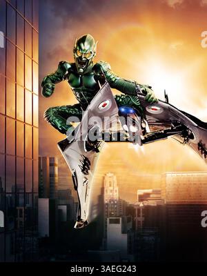 November 2001; Hollywood, CA, USA; WILLEM DEFOE, der für den Academy Award nominiert wurde, spielt Spidermans Erzfeind, den GRÜNEN GOBLIN, in der Columbia Pictures-Präsentation „Spiderman“, in Theatern überall am 3. Mai 2002. (Bild: Michael Springer/ZUMAPRESS.com) Stockfoto