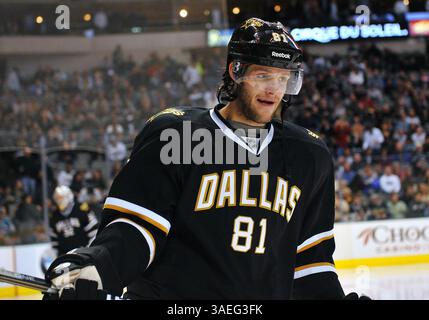 März 2012 . Dallas Stars Center Tomas Vincour (81) in Aktion. Während eines Spiels zwischen den San Jose Sharks und den Dallas Stars im American Airlines Center in Dallas, Texas, gewinnen die Stars 4-2 in einem Schießerei. (Credit Image: © Manny Flores/Cal Sport Media/ZUMAPRESS.com) Stockfoto