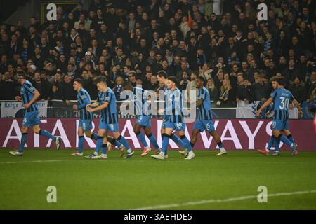 Maxim de Cuyper erzielt den Equalizer in Aktion während des Gruppenspiels der UEFA 2024 Champions League zwischen Club Brugge und Aston Villa, Jan Breydel Stadium, 4. März 2025 mit: Maxim de Cuyper erzielt den Equalizer, wobei: Brugge, Belgien Wann: 04 Mar 2025 Credit: Anthony Stanley/WENN Stockfoto