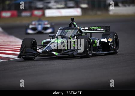 CONOR DALY (78) USA aus Noblesville, Indiana, fährt während eines Trainings für den Grand Prix von Portland Bitnile.com im Portland Inter Stockfoto
