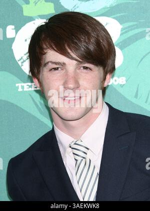 August 2008 - Los Angeles, Kalifornien, USA - Schauspieler DRAKE BELL bei den Teen Choice Awards 2008 im Universal Amphitheater (Bild: Paul Fenton/ZUMAPRESS.com) Stockfoto
