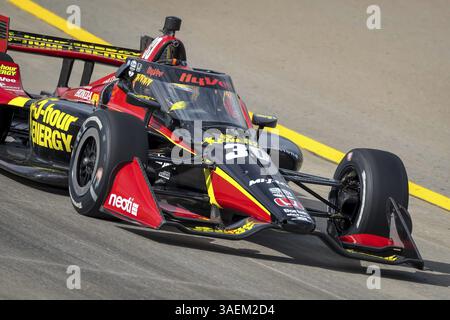 PIETRO FITTIPALDI (30) USA of Miami, Florida, übt für den Big Machine Music City Grand Prix, der von Gainbridge auf dem Nashville Superspeedway in präsentiert wird Stockfoto