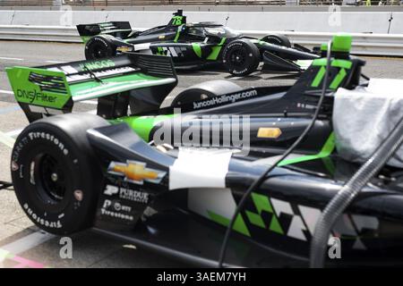 CONOR DALY (78) USA aus Noblesville, Indiana, fährt während der Qualifikation für den Grand Prix von Portland Bitnile.com im Portland Internatio auf der Boxenstraße Stockfoto