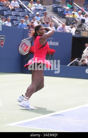 September 2011 - New York, New York, USA - SERENA WILLIAMS. Am 11. Tag der US Open Tennis.in Queens 9-8-2011. 2011.(Bild: © John Barrett/Globe Photos/ZUMAPRESS.com) Stockfoto