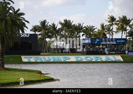 Doral, USA. April 2025. Atmosphäre während des letzten Tages des LIV Golf Invitational 2025 - Miami auf dem Trump National Golf Course am 6. April 2025 in Doral, Florida. (Foto: JC Ruiz/SIPA USA) Credit: SIPA USA/Alamy Live News Stockfoto