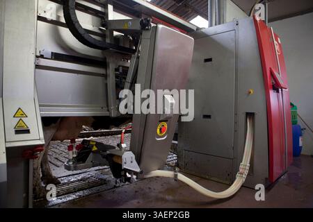 17. Juli 2011 - Zalk, Overijsel, Niederlande - Kuhmelkroboter in einer Milchverarbeitungsanlage in den Niederlanden (Bild: © Ton Koene/ZUMAPRESS.com) Stockfoto
