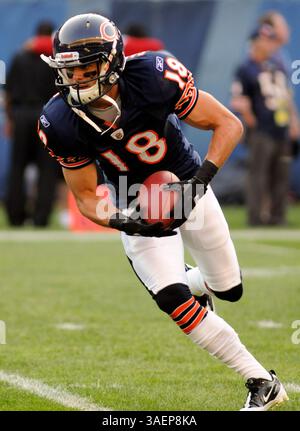 1. September 2011: Dane Sanzenbacher #18 der Chicago Bears in Aktion während des NFL-Spiels zwischen den Chicago Bears und den Cleveland Browns im Soldier Field, Chicago, IL (Credit Image: © Mark Carriveau/Cal Sport Media/ZUMAPRESS.com) Stockfoto