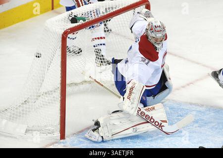 November 2011: Raleigh, North Carolina, USA S - Montreal Canadiens Torwart Carey Price (31) Canadiens besiegte die Hurricanes 4-3 im RBC Center in Raleigh North Carolina. (Bild: © Anthony Barham/Southcreek/ZUMAPRESS.com) Stockfoto