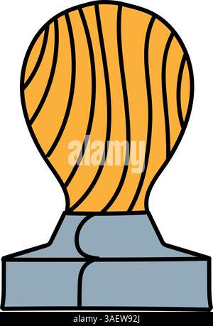 Kaffee Manipulation Hand gezeichnete Farbvektor Illustration Stock Vektor