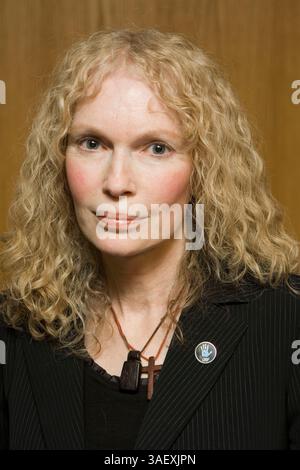 29. April 2008 - New York, New York, USA - die Schauspielerin und Aktivistin MIA FARROW, fotografiert am 29. April 2008, New York (Bild: Beowulf Sheehan/ZUMAPRESS.com) Stockfoto