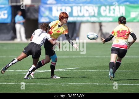 15. März 2015: Das Viertelfinale der World Rugby Women's Sevens Series in Atlanta, GA. Fidschi gegen China. (Bild: © Kent McCorkle/Cal Sport Media/ZUMAPRESS.com) Stockfoto