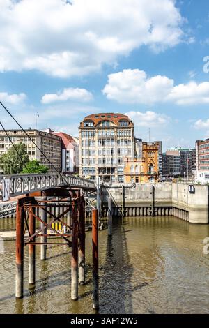 Hamburg, Deutschland - 17. Juli 2014: Lagerhäuser in Speicherstadt in Hamburg. Stockfoto