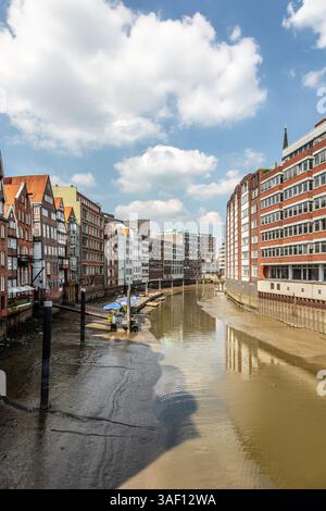 Hamburg, Deutschland - 17. Juli 2014: Lagerhäuser in Speicherstadt in Hamburg. Stockfoto