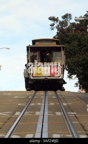 November 2005; San Francisco, CA, USA; die Powell Street Cable Car in San Francisco. Obligatorischer Credit: Foto von Marianna Day Massey/ZUMA Press. (©) Copyright 2005 von Marianna Day Massey Stockfoto
