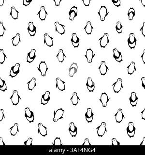 Nahtloses Pinguin-Design Stock Vektor
