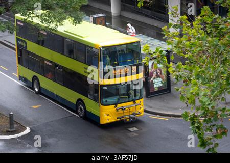 Bus in Wellington, Nordinsel, Neuseeland Stockfoto