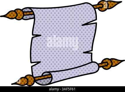 Vintage Pergament Halbton Hand gezeichnete Farbe Vektor Illustration Stock Vektor