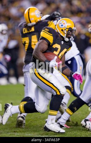 4. Oktober 2009: Pittsburgh Steelers Running Back Rashard Mendenhall (Credit Image: SGM/ZUMAPRESS.com) Stockfoto
