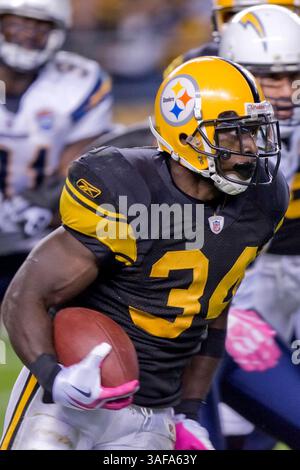 4. Oktober 2009: Pittsburgh Steelers Running Back Rashard Mendenhall (Credit Image: SGM/ZUMAPRESS.com) Stockfoto