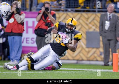 Oktober 2009: Pittsburgh Steelers Running Back Mewelde Moore (Credit Image: SGM/ZUMAPRESS.com) Stockfoto