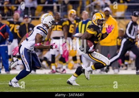 4. Oktober 2009: Pittsburgh Steelers Running Back Rashard Mendenhall (Credit Image: SGM/ZUMAPRESS.com) Stockfoto