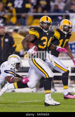4. Oktober 2009: Pittsburgh Steelers Running Back Rashard Mendenhall (Credit Image: SGM/ZUMAPRESS.com) Stockfoto