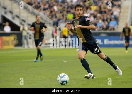 10. Juli 2010 - Chester, Pennsylvania, Vereinigte Staaten von Amerika - 10. Juli 2010: Cristian Arrieta (Bild: SGM/ZUMAPRESS.com) Stockfoto
