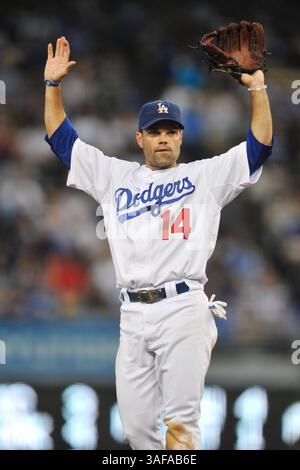 August 2010 - Los Angeles, Kalifornien, Vereinigte Staaten von Amerika - 4. August 2010: Dodgers Shortstop Jamey Carroll (Credit Image: SGM/ZUMAPRESS.com) Stockfoto