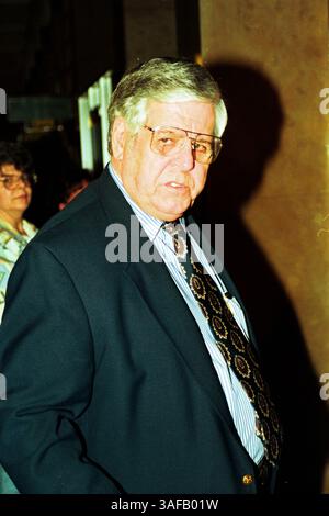 August 1996; Little Rock, Arkansas, USA; die Figur wurde im Wildwasserskandal befragt, EUGENE FITZHUGH. Whitewater, der populäre Name für ein gescheitertes Arkansas Immobilienunternehmen der Whitewater Development Corp. In den 1970er Jahren waren Gouverneur Bill Clinton und seine Frau Hillary Rodham Clinton Partner; der Name wird auch für die politischen Auswirkungen dieses Projekts verwendet. . (Bild: Spencer Tirey/ZUMAPRESS.com) Stockfoto