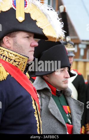 2. September 2007 - Mozhaysk, Russland - die Schlacht von Borodino (französisch Bataille de la Moskowa), die am 7. September 1812 ausgetragen wurde, die größte und blutigste eintägige Aktion der Napoleonischen Kriege, an der mehr als 250.000 Soldaten mit mindestens 70.000 Toten beteiligt waren. Die französische Großarmee unter Kaiser Napoleon I. Griff die kaiserliche russische Armee von General Michail Kutuzow nahe dem Dorf Borodino westlich der Stadt Mozhaysk an und eroberte schließlich die Hauptpositionen auf dem Schlachtfeld, aber sie konnte die russische Armee nicht zerstören. Die Schlacht bei Borodino war ein zentraler Punkt in der USA Stockfoto