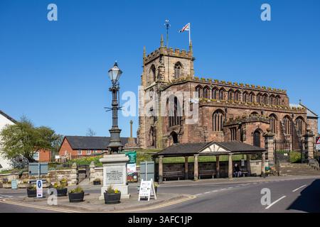 Die Pfarrkirche St. Jakobus, den Großen in der Cheshire Dorf Audlem England Großbritannien Stockfoto