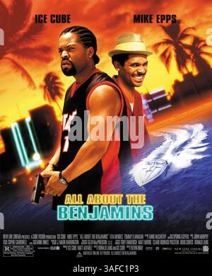 Januar 2002; Hollywood, Kalifornien, USA; Poster aus dem New Line Cinema Film „All About the Benjamins“ mit Schauspieler/Rapper Ice Cube und Schauspieler Mike Epps unter der Regie von Kevin Bray. (Kreditbild: ZUMA Press/ZUMAPRESS.com) Stockfoto