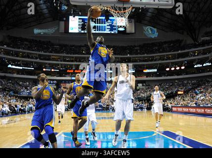 20. April 2012: Die Golden State Warriors schützen Charles Jenkins #22 während eines NBA-Spiels zwischen den Golden State Warriors und den Dallas Mavericks im American Airlines Center in Dallas, besiegte TX Dallas Golden State 104–94 (Credit Image: © Albert Pena/Cal Sport Media/ZUMAPRESS.com) Stockfoto