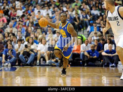 20. April 2012: Die Golden State Warriors schützen Charles Jenkins #22 während eines NBA-Spiels zwischen den Golden State Warriors und den Dallas Mavericks im American Airlines Center in Dallas, besiegte TX Dallas Golden State 104–94 (Credit Image: © Albert Pena/Cal Sport Media/ZUMAPRESS.com) Stockfoto