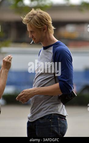 Juli 2012 - New York, NY, USA - . . . . . 3. Juli 2012, New Yorker Schauspieler Boyd Holbrook am Set des neuen Films „Very Good Girls“ am 3. Juli 2012 in New york City (Bild: © Sharkpixs/ZUMAPRESS.com) Stockfoto