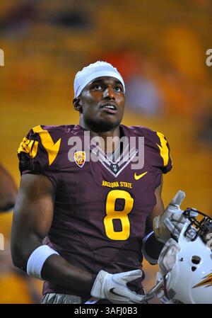 Oktober 2011 . Arizona State Sun Devils Wide Receiver Gerell Robinson. Während eines Spiels zwischen den Oregon State Beavers und den Arizona State Sun Devils im Sun Devil Stadium in Tempe, Arizona. Arizona State gewinnt 35:20. (Credit Image: © Manny Flores/Cal Sport Media/ZUMAPRESS.com) Stockfoto