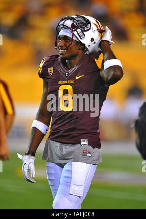 Oktober 2011 . Arizona State Sun Devils Wide Receiver Gerell Robinson. Während eines Spiels zwischen den Oregon State Beavers und den Arizona State Sun Devils im Sun Devil Stadium in Tempe, Arizona. Arizona State gewinnt 35:20. (Credit Image: © Manny Flores/Cal Sport Media/ZUMAPRESS.com) Stockfoto