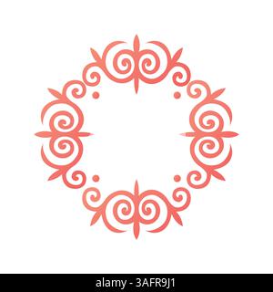 Stilvolles ethnisches Muster, ideal für Textilien, Verpackungen und moderne Einrichtung. Inspiriert von traditionellen zentralasiatischen Motiven. Eleganter und vielseitiger Vektor Stock Vektor