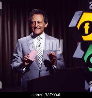 Dalli Dalli, Ratesendung mit Moderator Hans Rosenthal, in der Sendung vom 25. Oktober 1984 Stockfoto