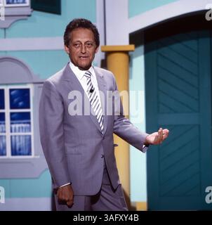 Dalli Dalli, Ratesendung mit Moderator Hans Rosenthal, in der Sendung vom 25. Oktober 1984 Stockfoto