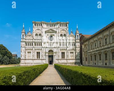 Certosa Pavia ist ein Klosterkomplex in der Lombardei in Norditalien in der Provinz Pavia Stockfoto