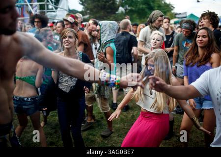 19. August 2012 - Seattle, Washington, USA - die Menschen nehmen an Hempfest in Seattle Teil. Die jährliche Veranstaltung ist das größte Marihuana-Festival des Landes. (Bild: © Nick Adams/ZUMAPRESS.com) Stockfoto