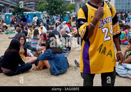 19. August 2012 - Seattle, Washington, USA - die Menschen nehmen an Hempfest in Seattle Teil. Die jährliche Veranstaltung ist das größte Marihuana-Festival des Landes. (Bild: © Nick Adams/ZUMAPRESS.com) Stockfoto