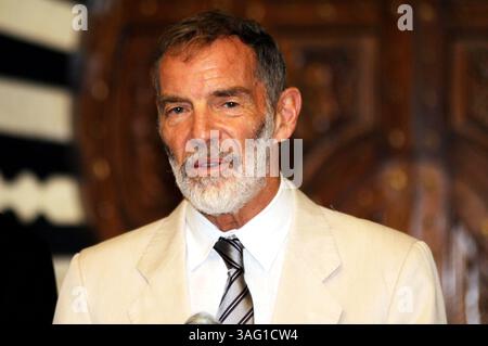 28. August 2012 - Tunis, Tunesien - Bill Fisher, Sondergesandter des australischen Premierministers, der in einer Presseerklärung Tunesien besucht (Credit Image: © Chokri Mahjoub/ZUMAPRESS.com) Stockfoto