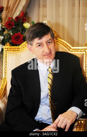 28. August 2012 - Tunis, Tunesien - Herr Jacob Walles neuer US-Botschafter in Tunis bei einem Treffen mit dem Minister für Menschenrechte und Übergangsjustiz im Rahmen der Zusammenarbeit zwischen den beiden Ländern im Bereich der Menschenrechte und der Übergangsjustiz und dem Erfolg des demokratischen Experiments in Tunesien (Credit Image: © Chokri Mahjoub/ZUMAPRESS.com) Stockfoto