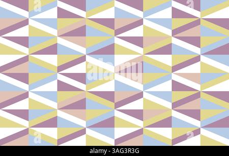 Geometrisches, nahtloses Vektormuster im Art-Deco-Stil. Geometrisches abstraktes Muster mit Rauten. Stock Vektor