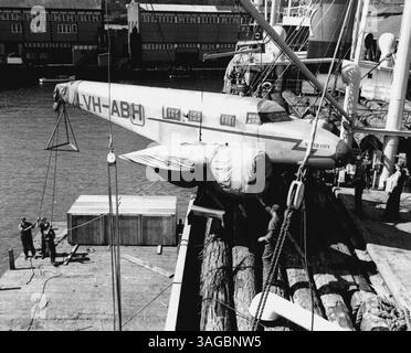Aviation 864B – Air Race Kingsford Smith Memorial Race – Bankstown bis Broken Hill 1978. Oktober 1937. Stockfoto