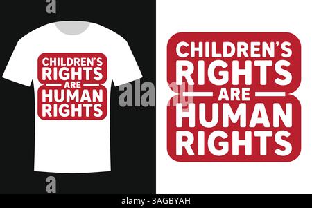 Universelle T-Shirts für den Kindertag Stock Vektor